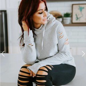 NW Chelsea DeBoer Distressed Hoodie